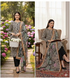 Onyx Safari 3-piece unstitched suit