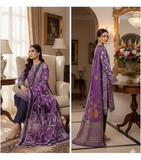 The Amber Autumn Bloom 3-piece unstitched suit.