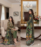 Forest Flora 3-piece unstitched suit