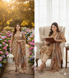 Amber Harvest 3-piece unstitched suit.